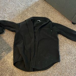 Aritzia TNA polar fleece shirt jacket black